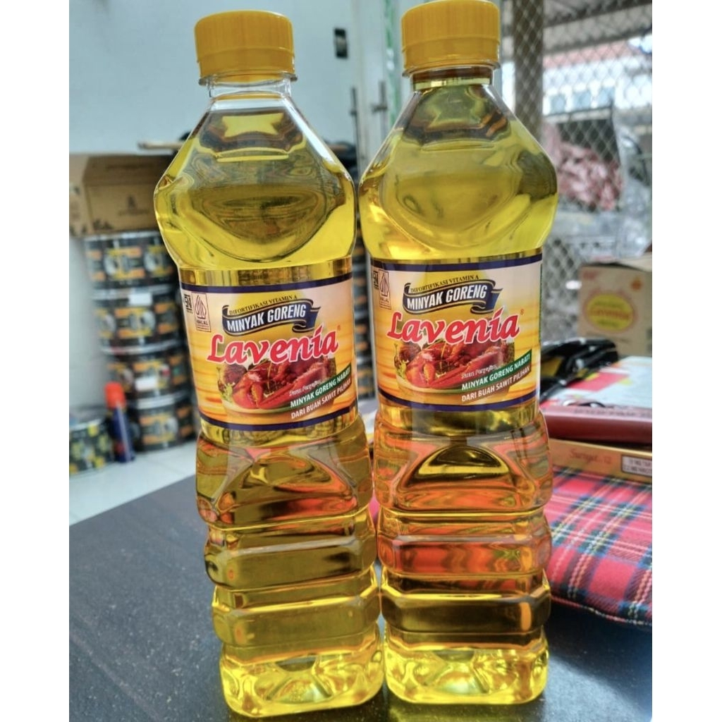 

minyak goreng 800ml kemasan botol lavenia