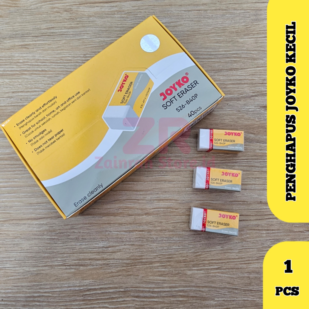 

( 1 PCS ) Penghapus Pensil JOYKO 526-B40P Putih Eraser Karet 526-B40P