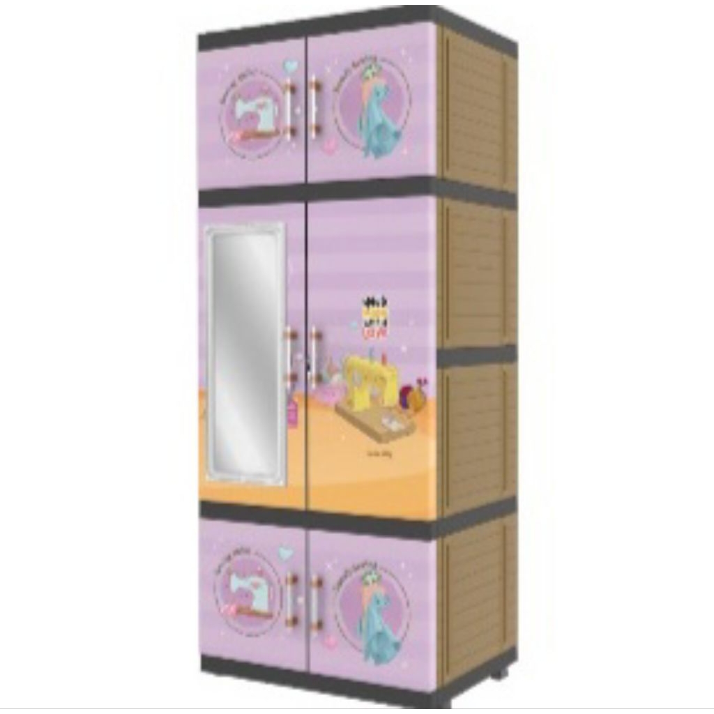 LEMARI PLASTIK NAIBA PRO LEMARI PAKAIAN