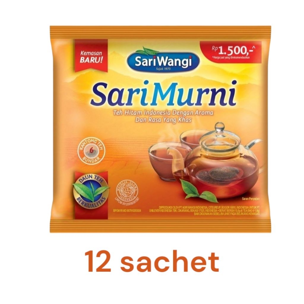 

Sariwangi SariMurni Renceng 12 sachet