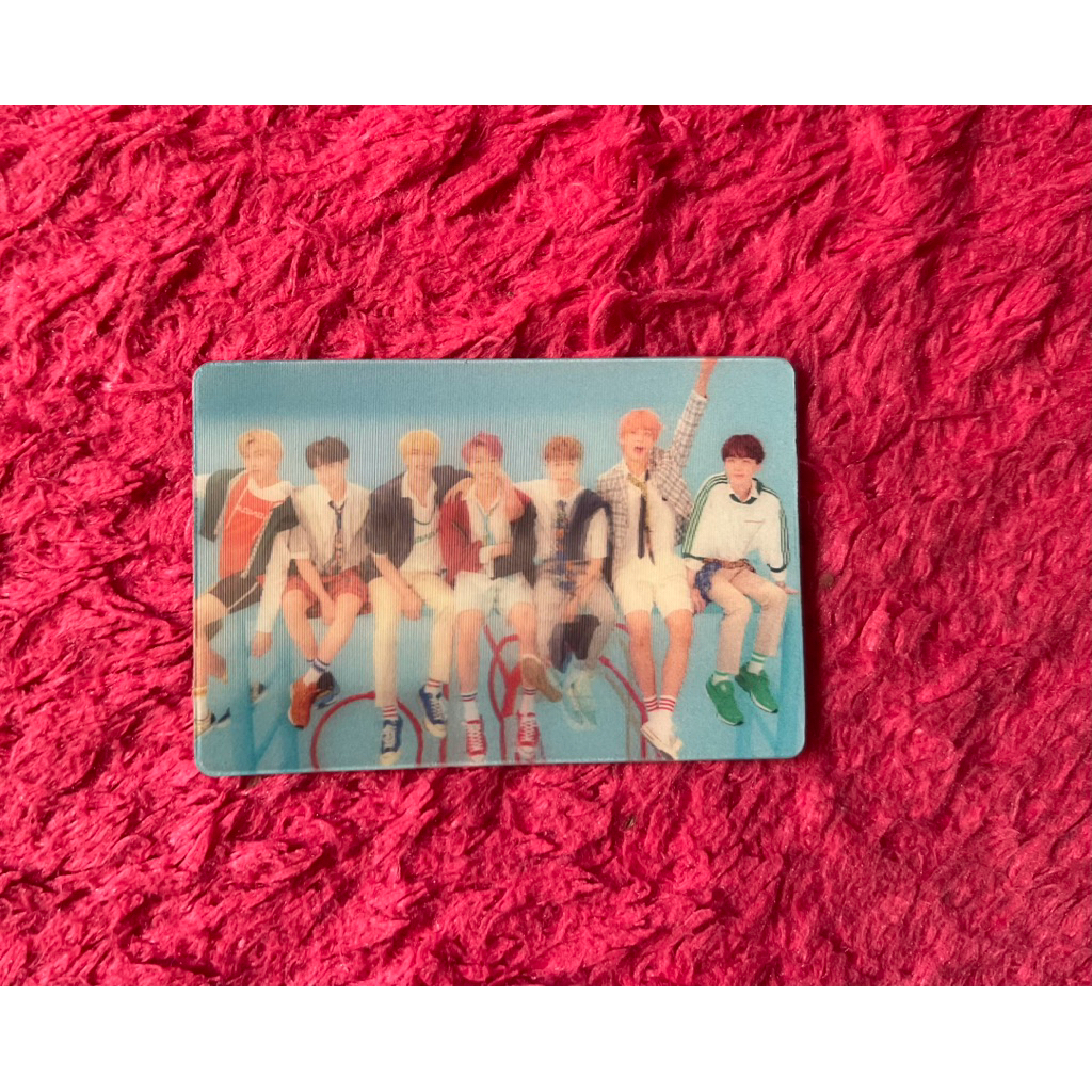 BTS Official Lenticular Card Special Lenti Group Photocard OT7  PC dari Album Love Yourself Answer
