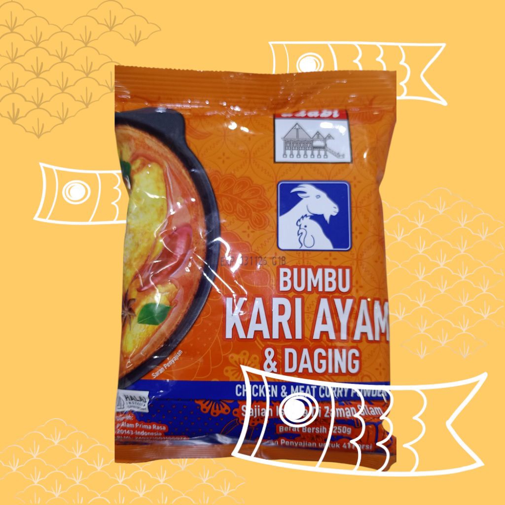 

Bumbu Kari Ayam dan Daging Adabi Halal 250gr