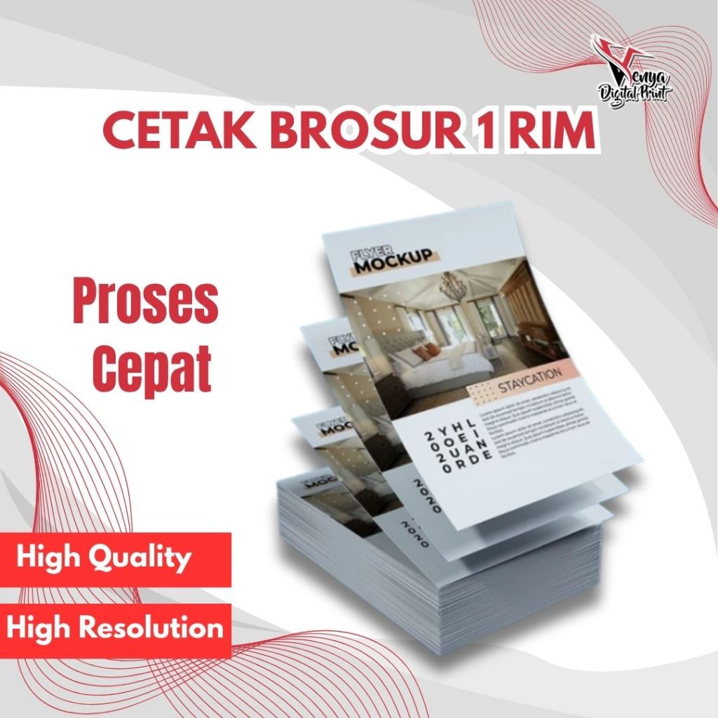 

CETAK BROSUR PROMOSI TERMURAH 1 RIM | UKURAN A5 / A4 KERTAS ARTPAPER | 1 HARI SIAP