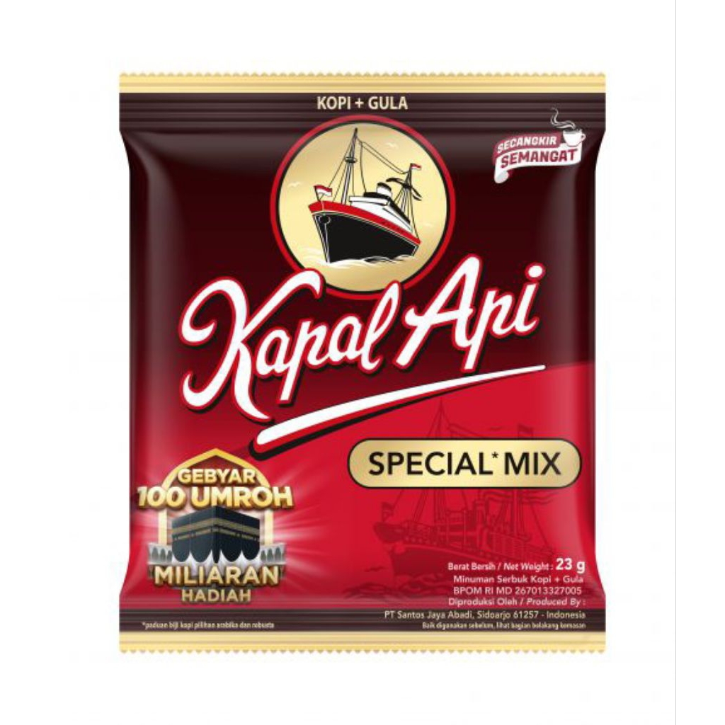 

Kopi Kapal Api Special Mix 1 Renceng / Kopi Sachet 10x23gr