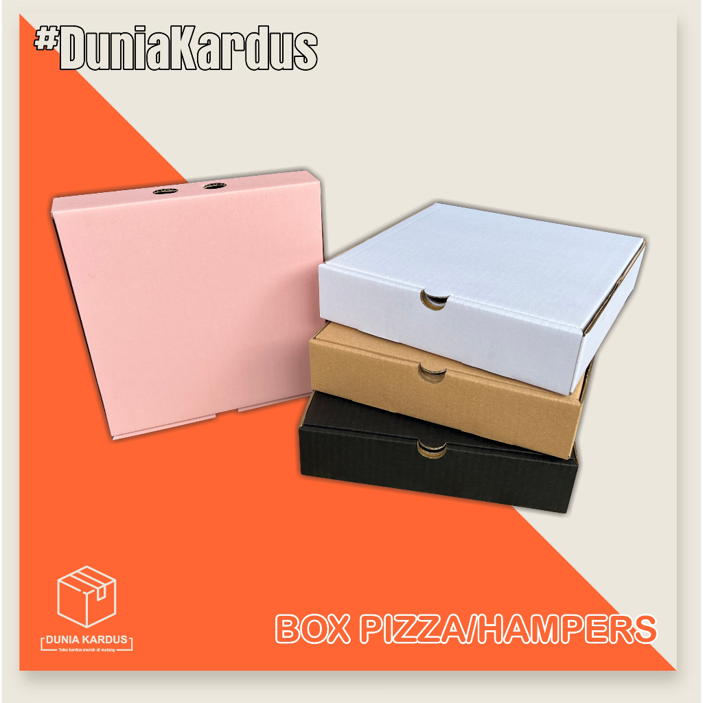 

Box Pizza/hampers 21x21x5 cm |PIZZA POLOS | BOX HAMPERS | BOX PACKING | BOX KADO | BOX PIZZA | BOX SOUVENIR |KEMASAN