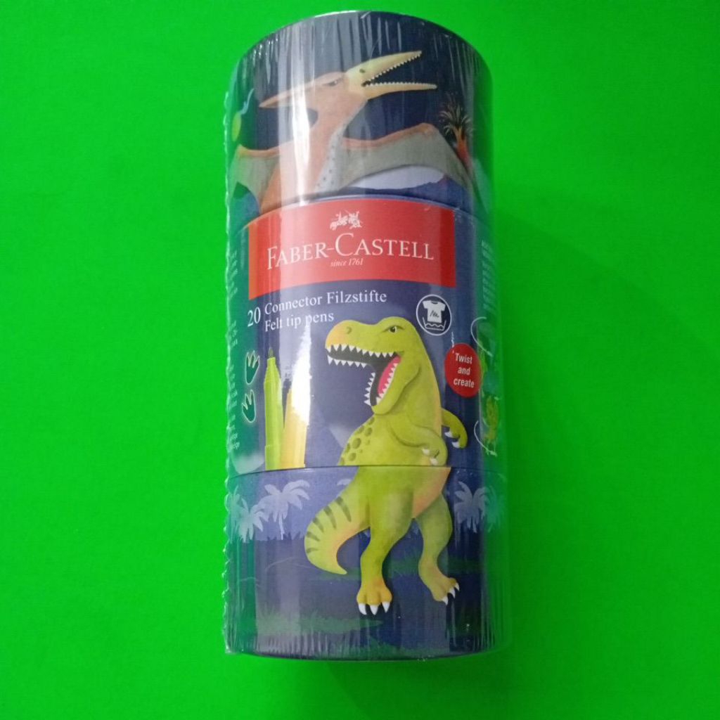 

Conn pen Kaleng Faber castell Dino Edition isi 20