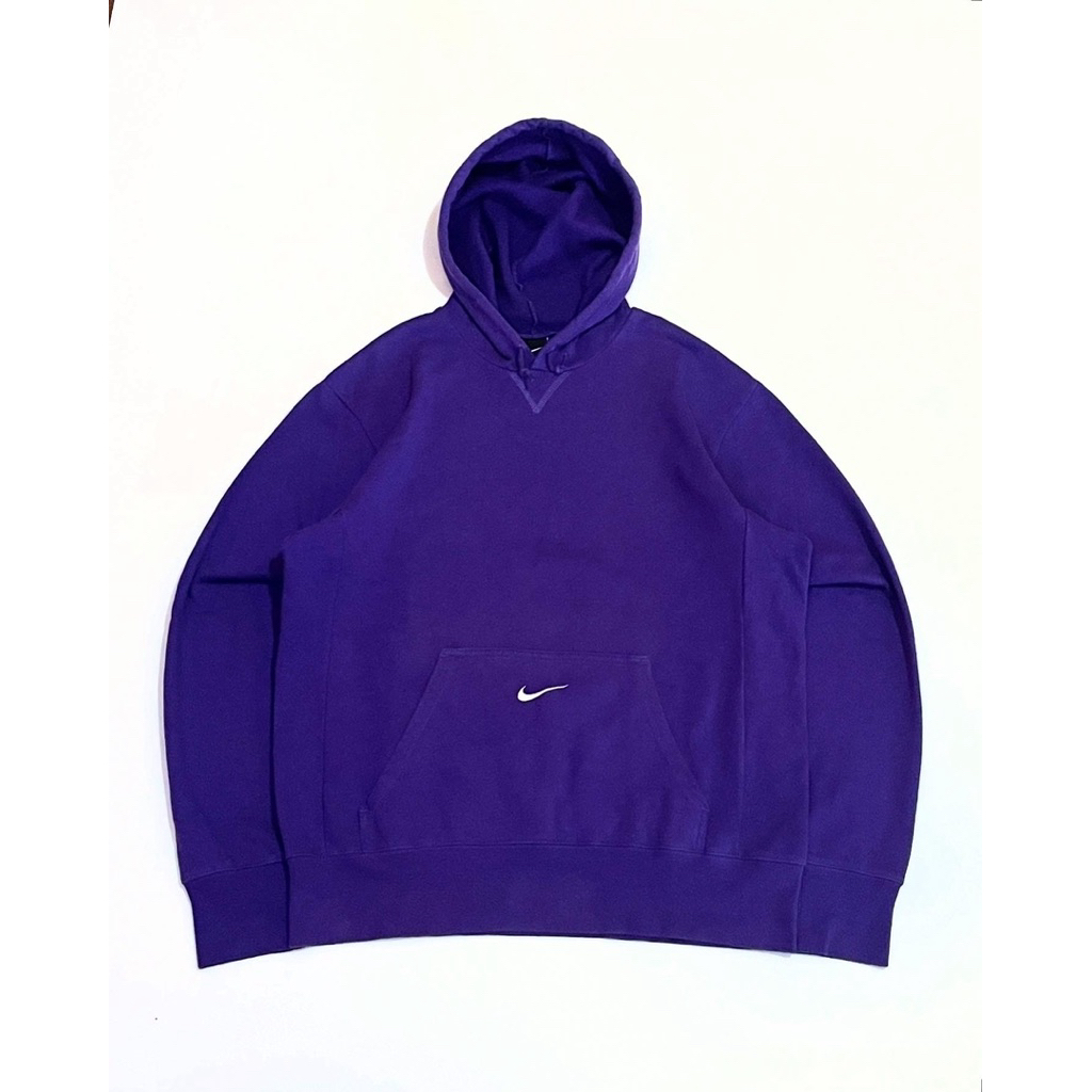 Nike Center Pocket Small Swoosh Hoodie Purple