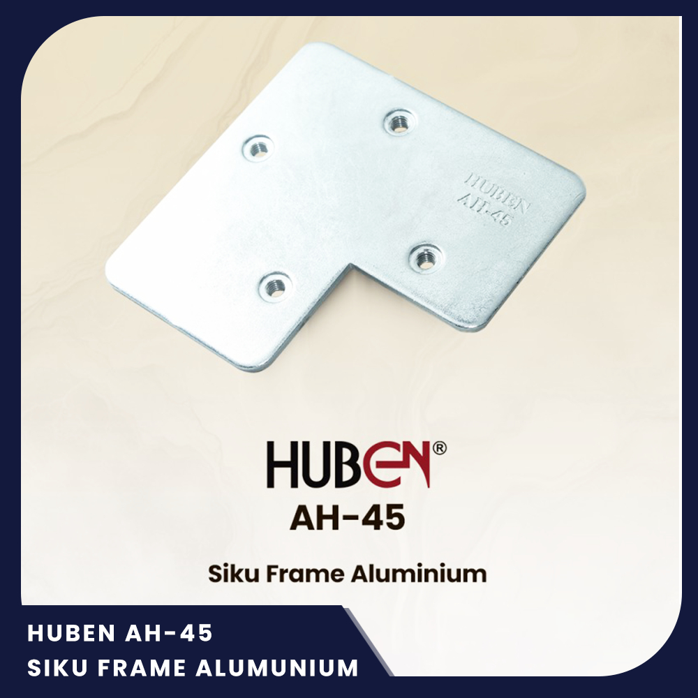 HUBEN SIKU FRAME ALUMUNIUM AH-45 - AKSESORIS FURNITURE LEMARI PINTU JENDELA