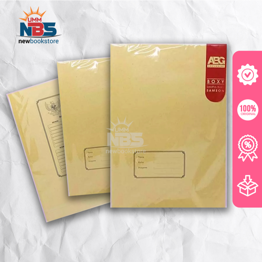 

Sampul kertas ABG isi 20 Lembar Ukuran Kwarto / Boxy Bigboss Sampul Buku Coklat