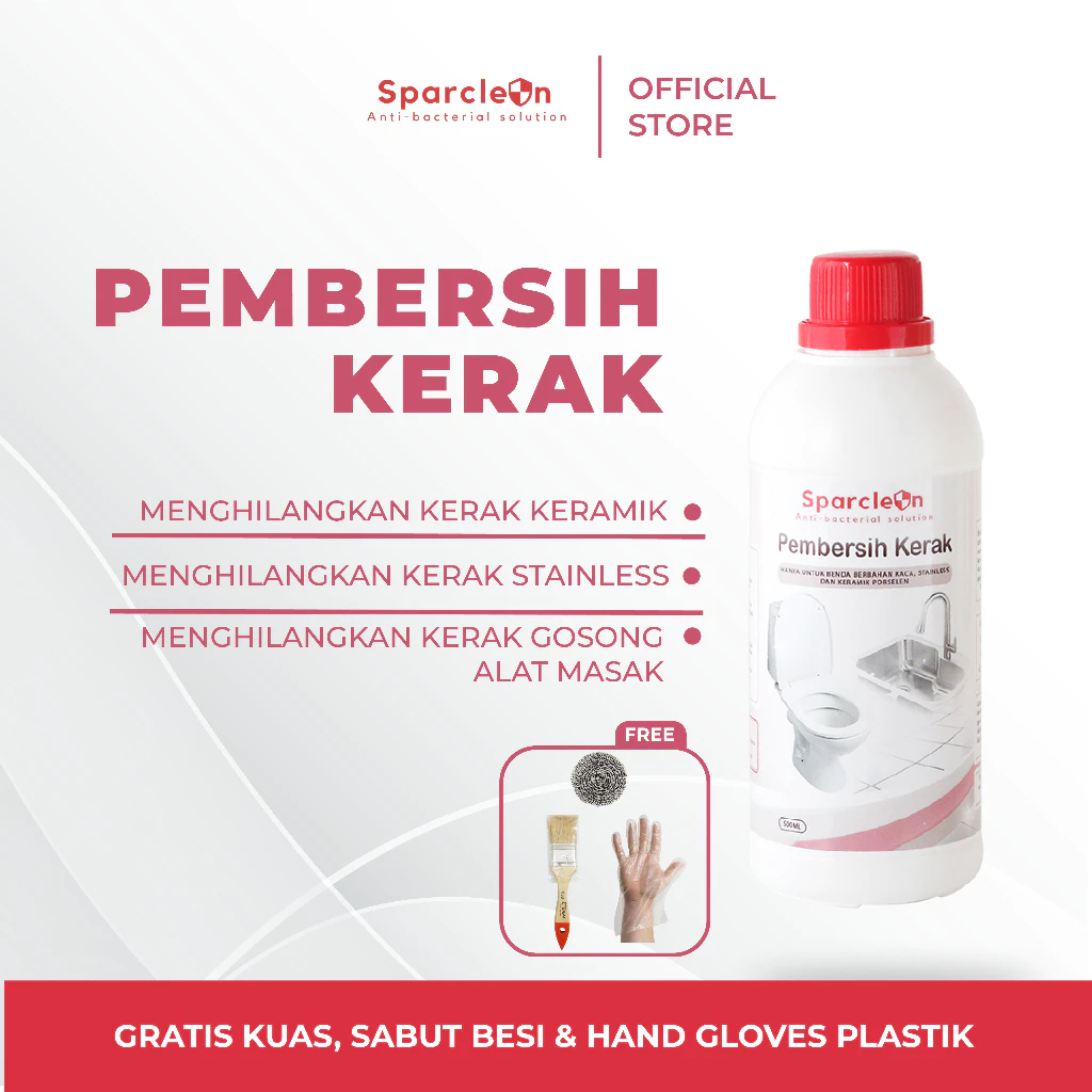 Pembersih Kerak SPARCLEAN Cairan Pembersih Kerak Kamar Mandi / Pembersih Kerak Kamar Mandi