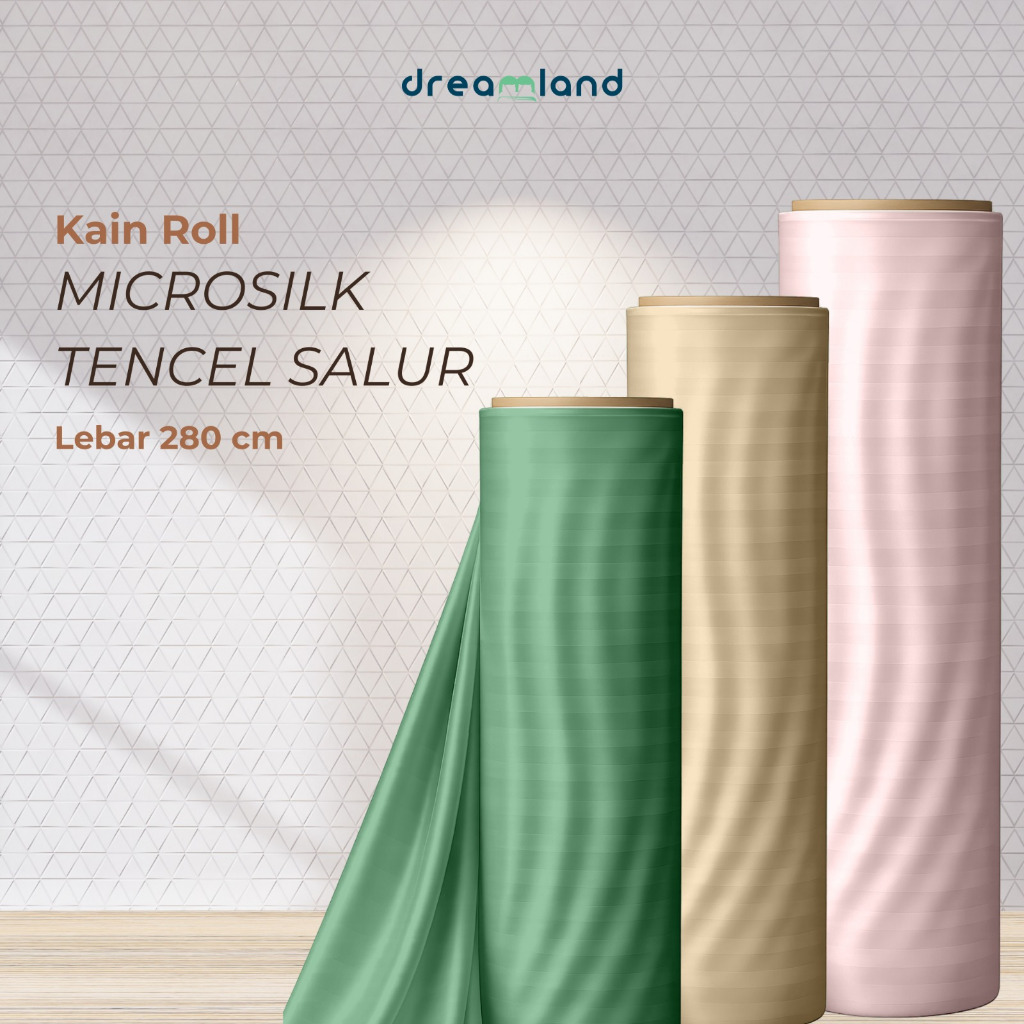 [DL] DREAMLAND | KAIN ROLL | MICROSILK COLLAGEN FABRIC | SALUR | GARIS | 100 METER | ASTERINA BY STA