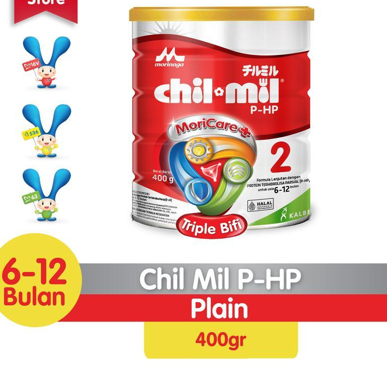 

Morinaga Chil Mil PHP Fomula Bayi Usia 6-12 Bulan 400g - Chilmil PHP 400g, Standar 070010