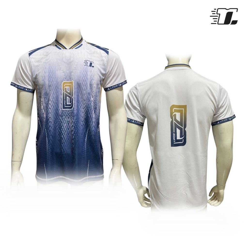 Lifco Jersey Olahraga Voli Original Print Depan Purple Putih