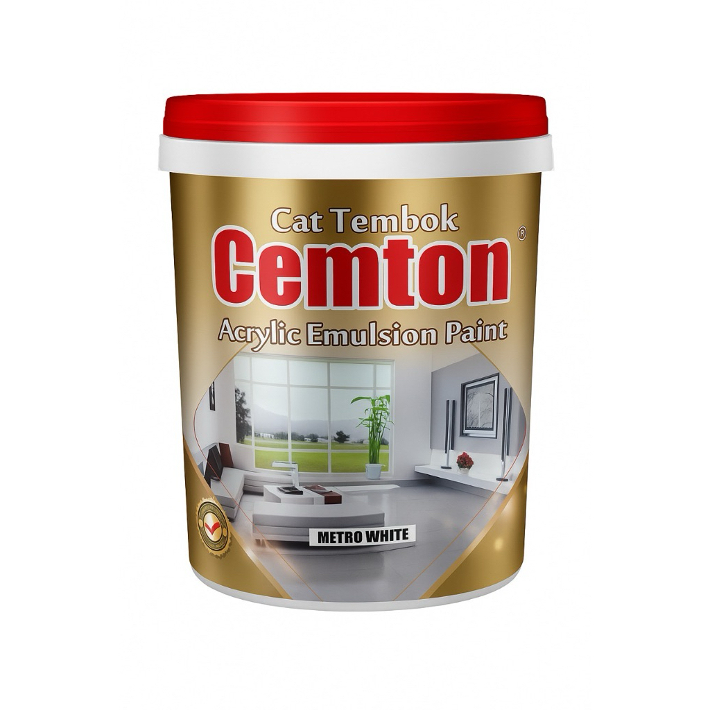cat tembok Cemton warna cream 18kg