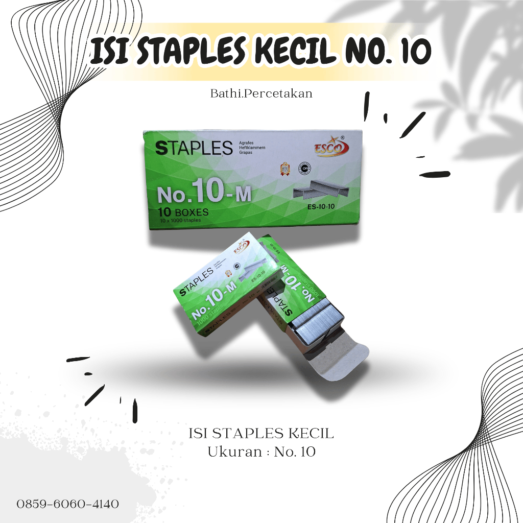 

ESCO Staples Kecil No.10 M