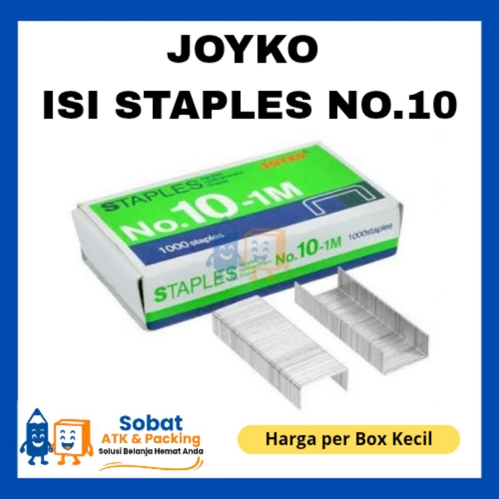 

Joyko Isi Staples Kecil No.10-1M / Refill Stepler Steples Hektek