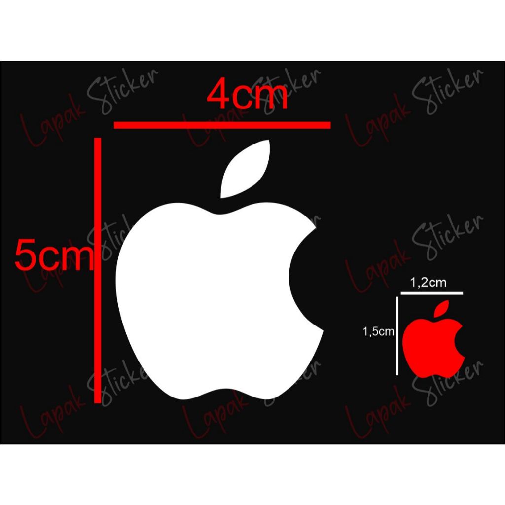 

Cutting Sticker Logo Apple Besar Dan Kecil LOGO IPHONE