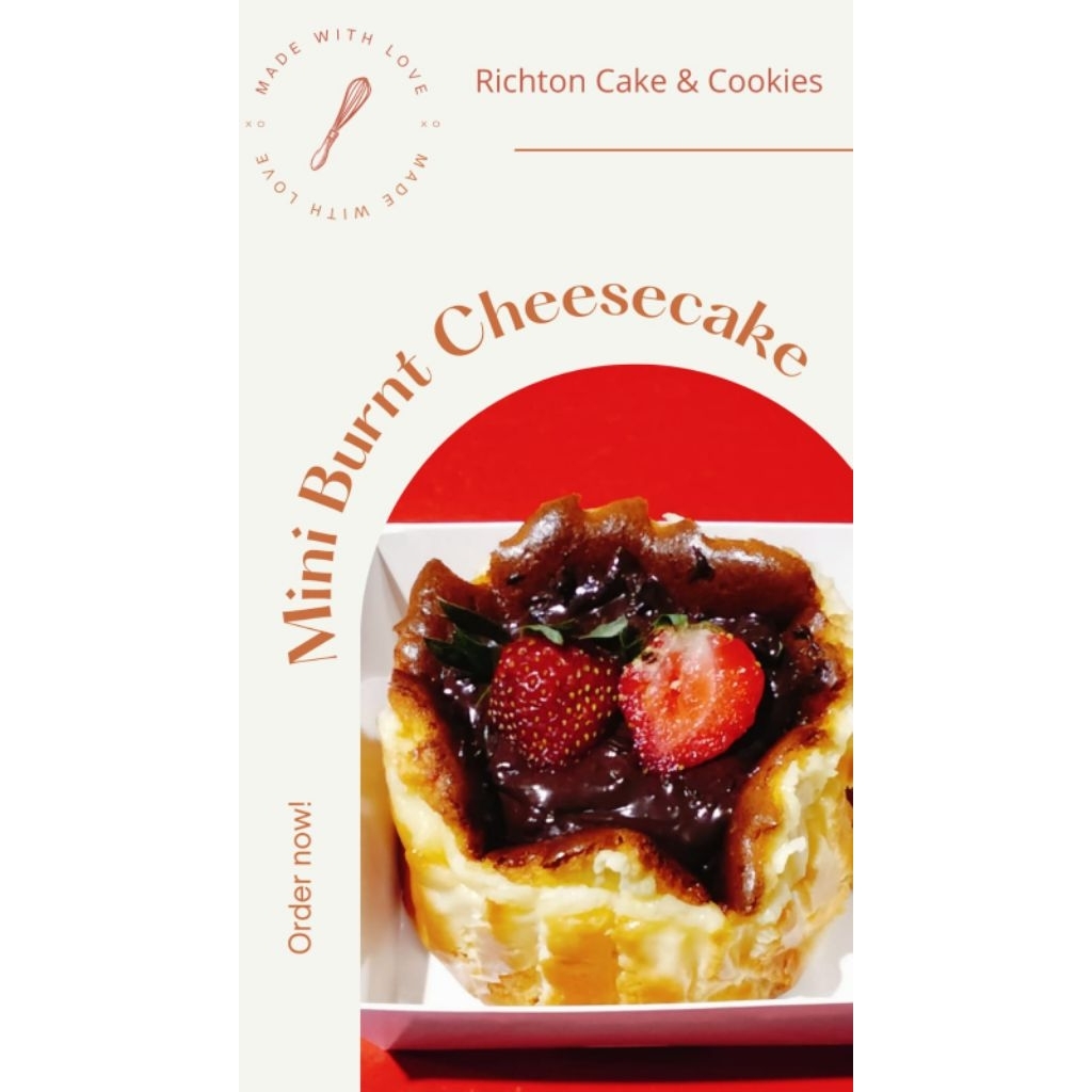 

mini burnt cheesecake (ready rabu 9 juli)