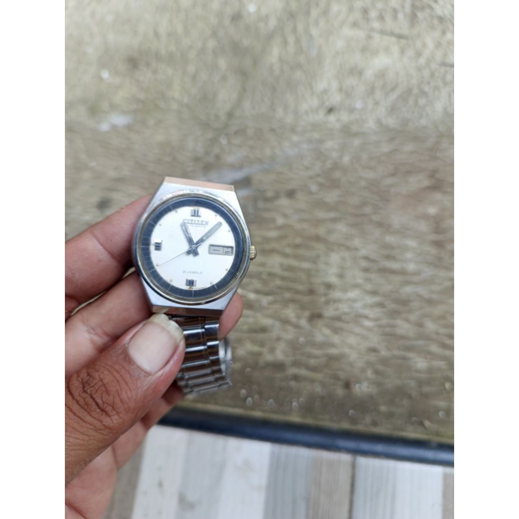 jam tangan jadul otomatis merk citizen normal