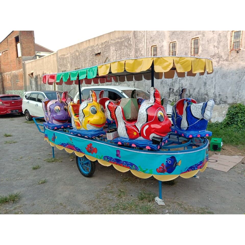odong kereta panggung karakter nemo
