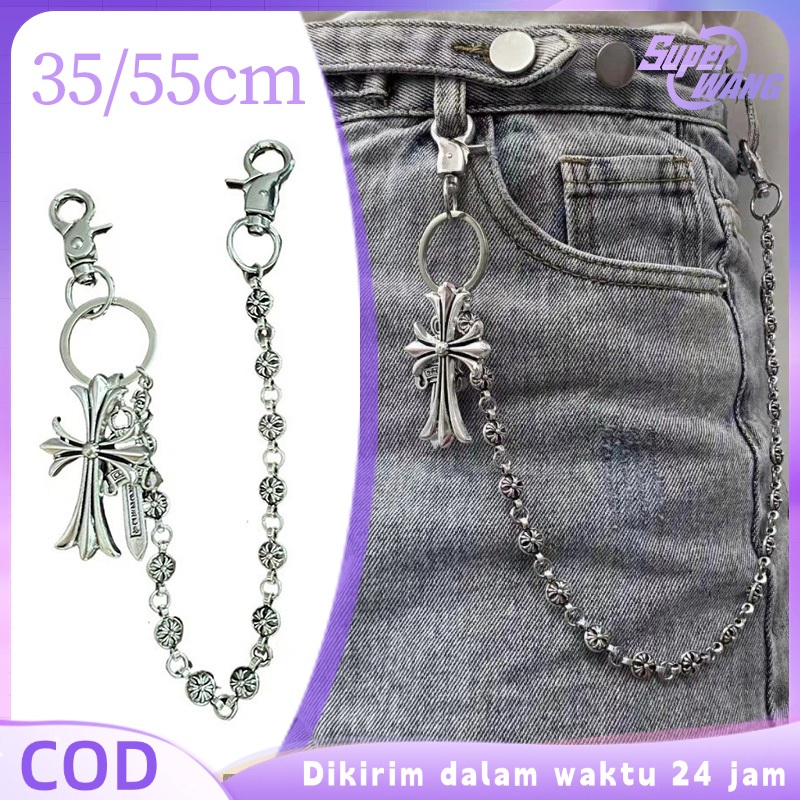 Rantai Dompet Vintage Wallet Chain Salib Pedang Rantai Jeans Rantai Celana