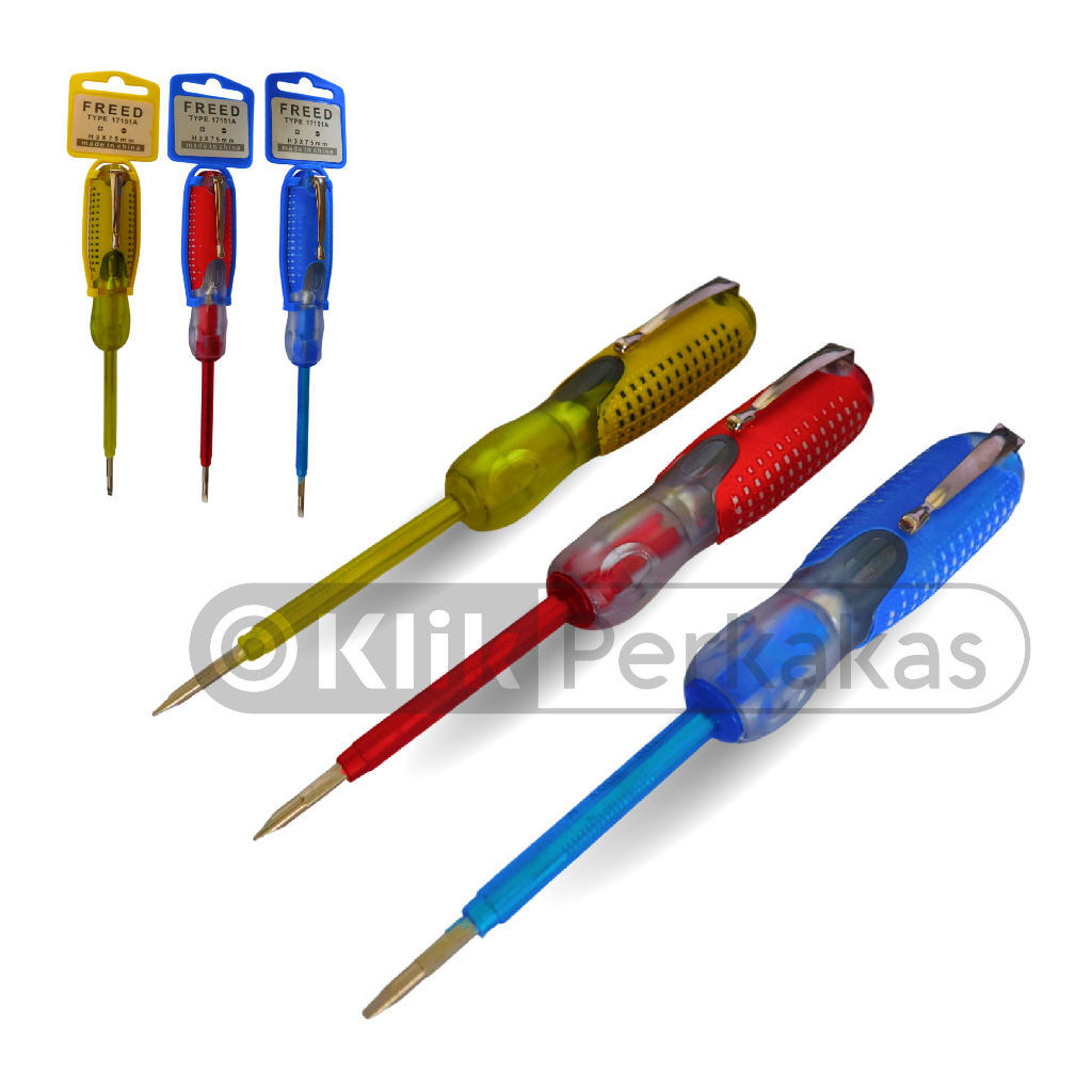 FREED obeng tespen bolak balik listrik paling kuat/taspen cek kabel putus dual led/testerpen pendete