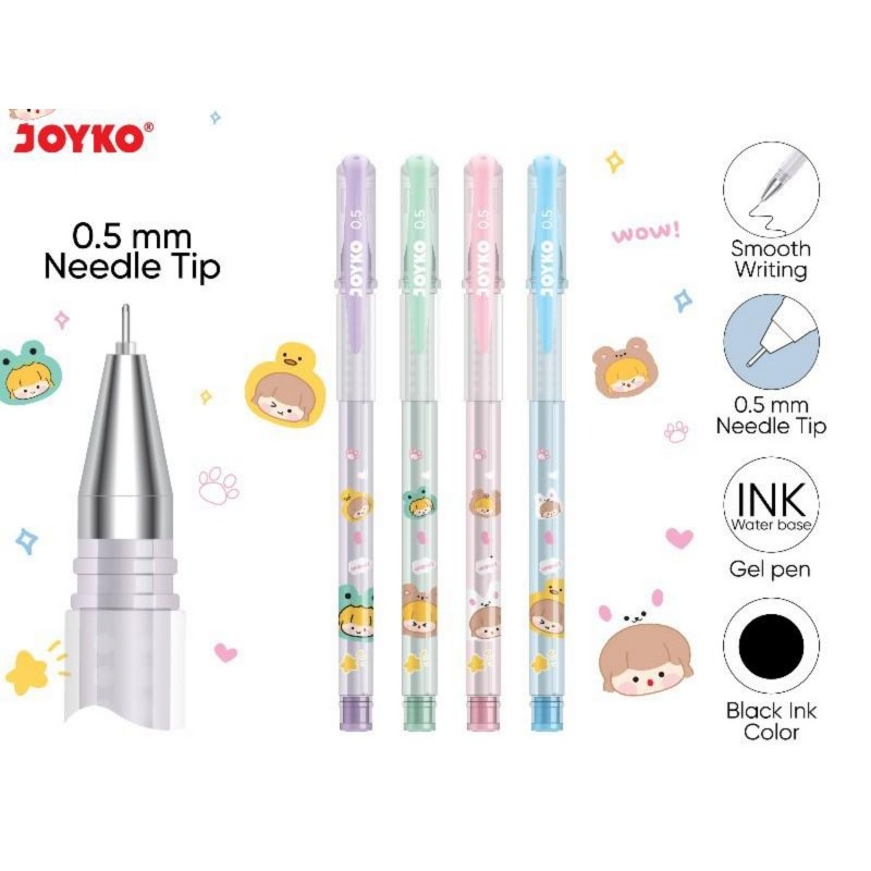 

Gel Pen GP-394 Black 12PCS