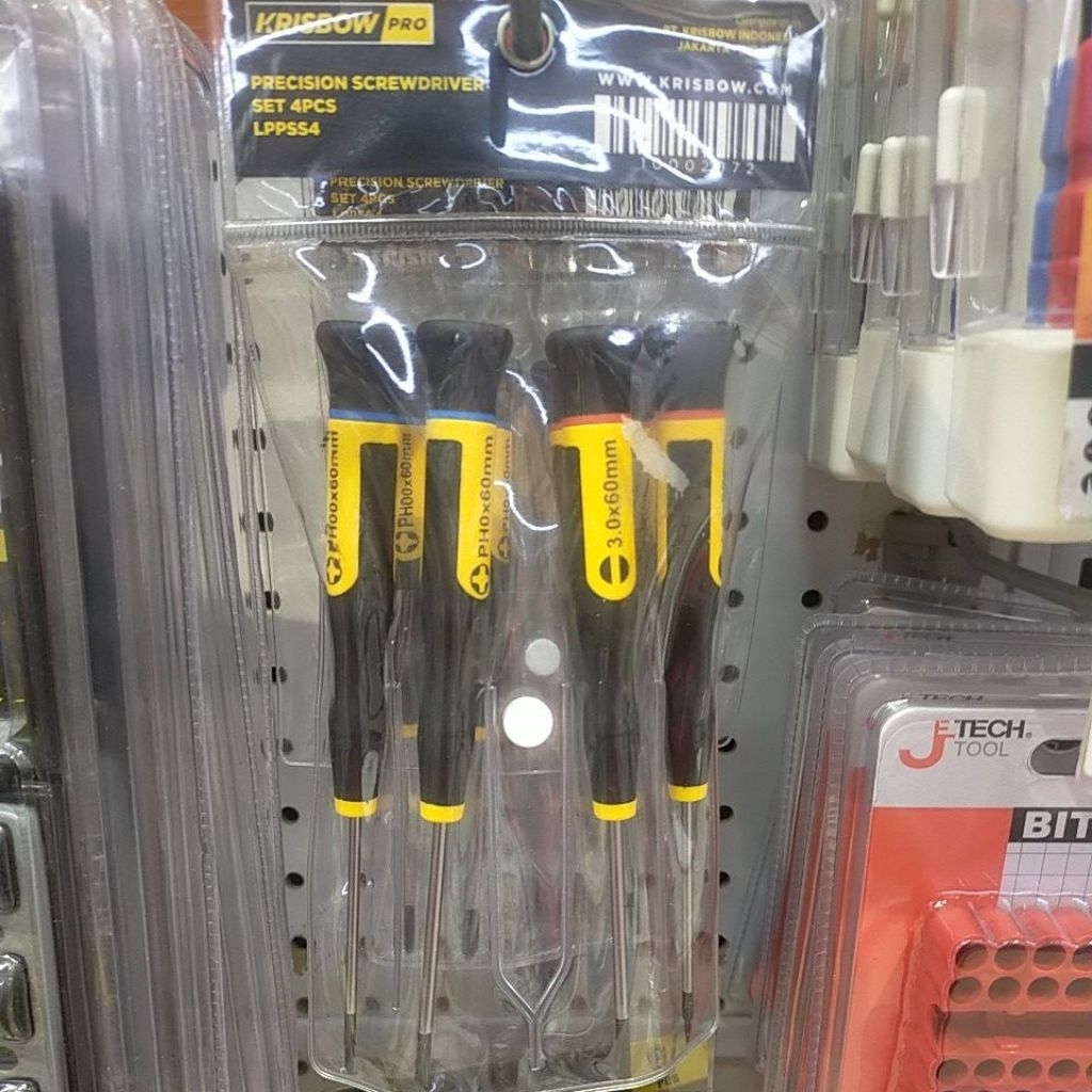 krisbow precision screwdriver set 4pcs