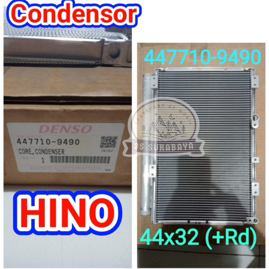Kondensor Hino Truck Denso Asli Ac mobil Truk Condensor (Baru/New)