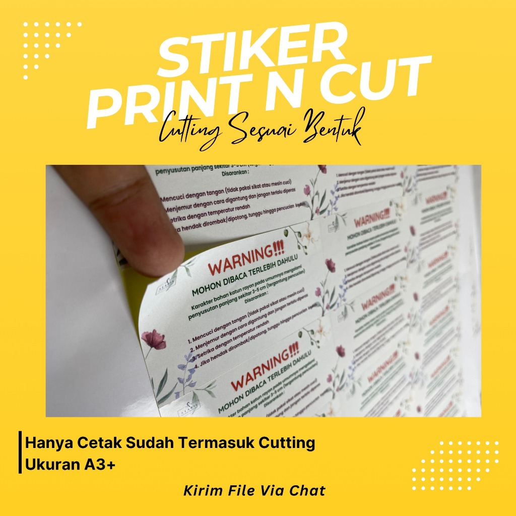 

Stiker Print N CUt A3+ Custom Murah