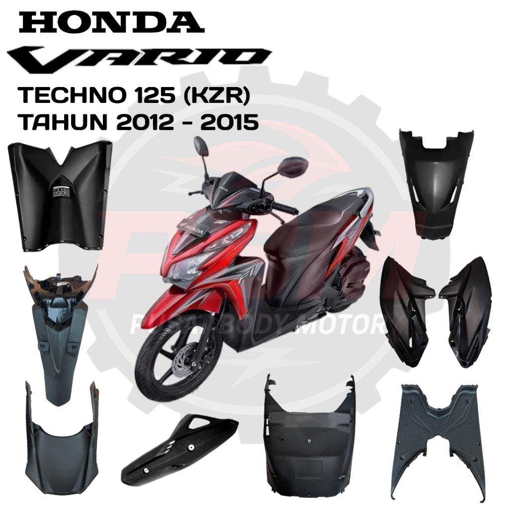 Body Motor Honda Vario Techno 125 FI CBS KZR Bohlam Tahun (2012 - 2017) BODY KASAR Vario 125 Bohlam 