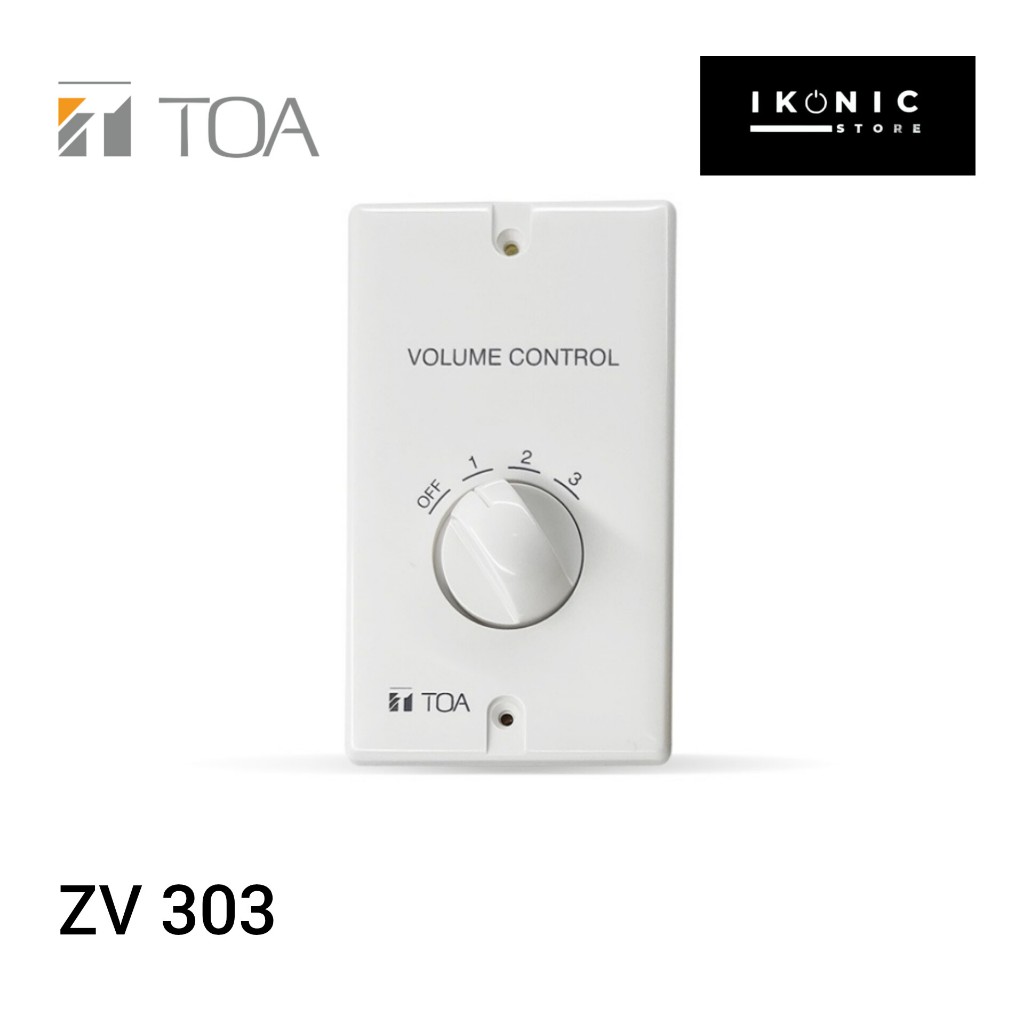 IKONIC Volume Control Attenuator 30 Watt Pengatur Volume Suara Attenuator TOA ZV 303