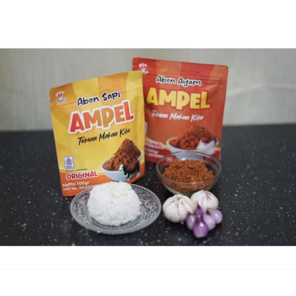 

Abon Sapi dan Ayam Gurih Cap Ampel 100gr