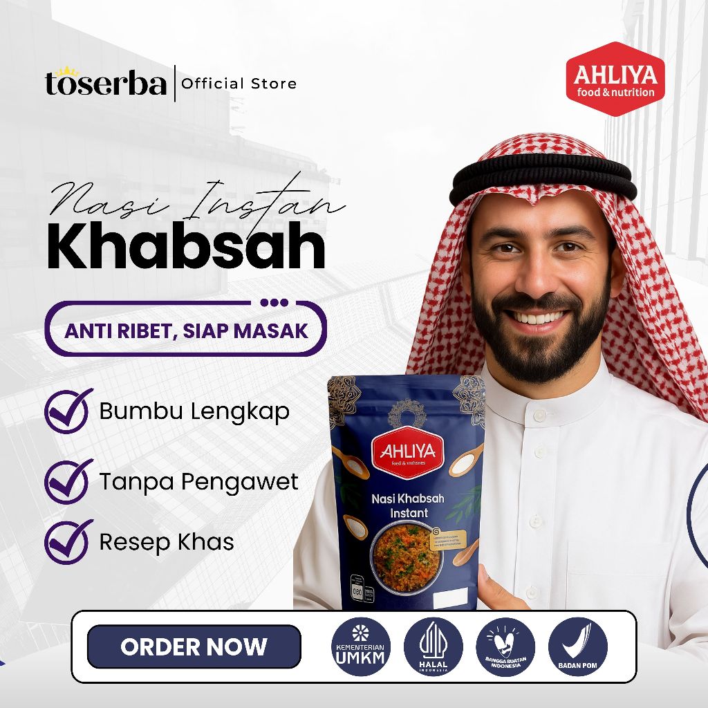 

Beras Basmati [220GR] + Bumbu Lengkap Khas Timur Tengah | Nasi Khabsah Ahliya | Tanpa MSG