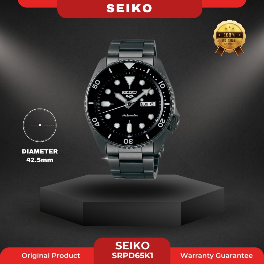 SEIKO SRPD65K1 PRIA ORIGINAL JAM TANGAN COWOK ARLOJI COWOK FASHION