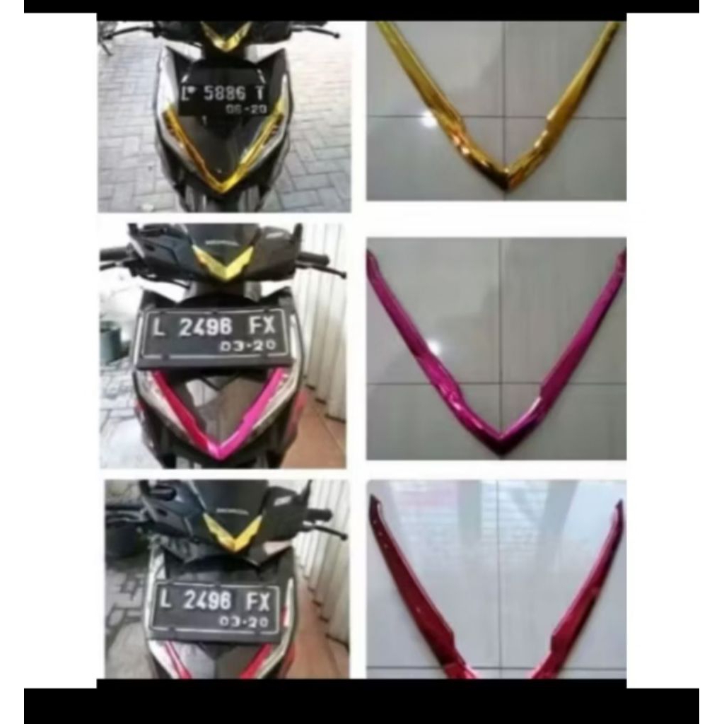 V Headlamp Vario 125/150 Led Krom