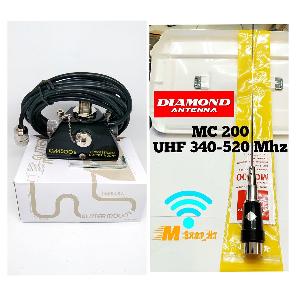 paket Antena Radio Rig UHF lengkap tinggal pasang