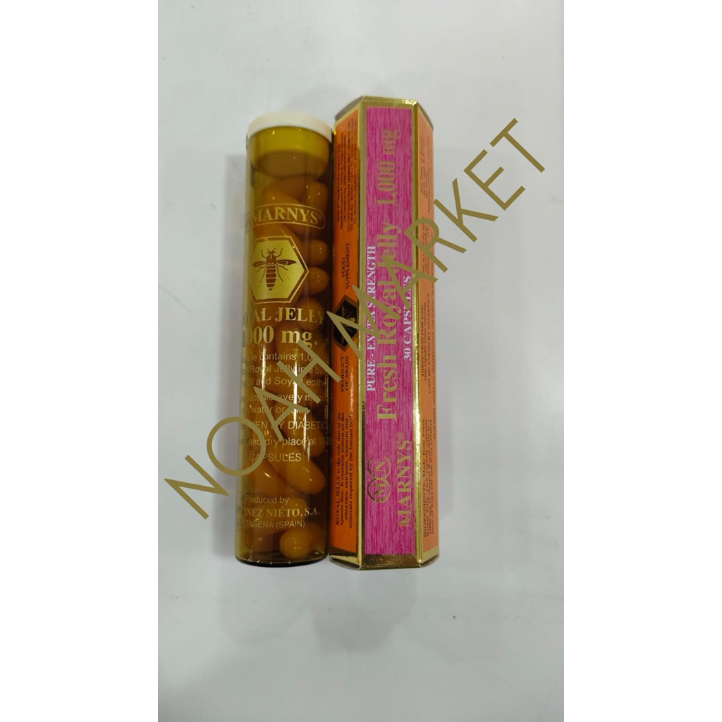 Marnys fresh royal jelly 1000mg – 30 Kapsul original saudia