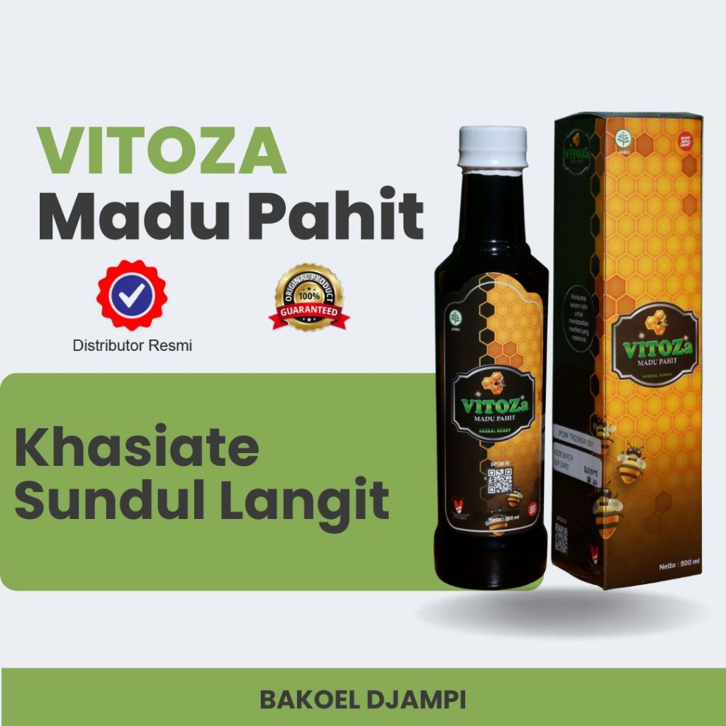 

Vitoza Madu Pahit 500 gram untuk pegal linu, magh, asam urat, diabetes, kolesterol dll