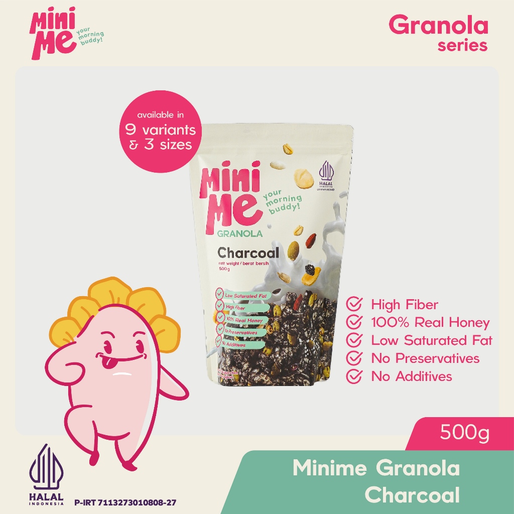 

MINIME Granola - Charcoal 500gr