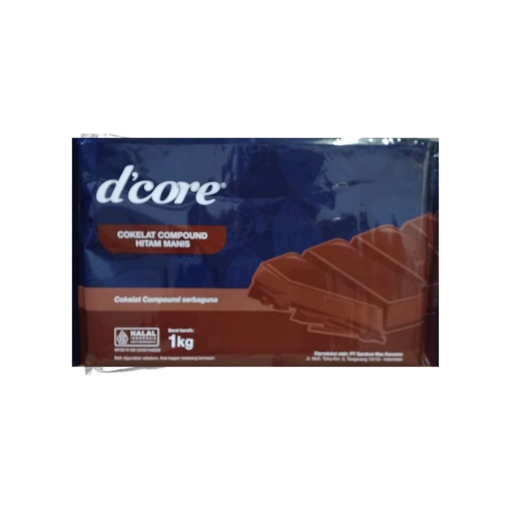 

Colatta D'Core Dark Chocolate Compound 1kg / Coklat Batang