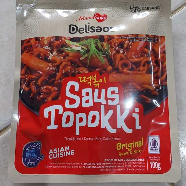 

[oddsolshop] pekanbaru/Mamasuka Delisaos Saus Topokki Original 100GR Saos Rasa Pedas Manis Sauce