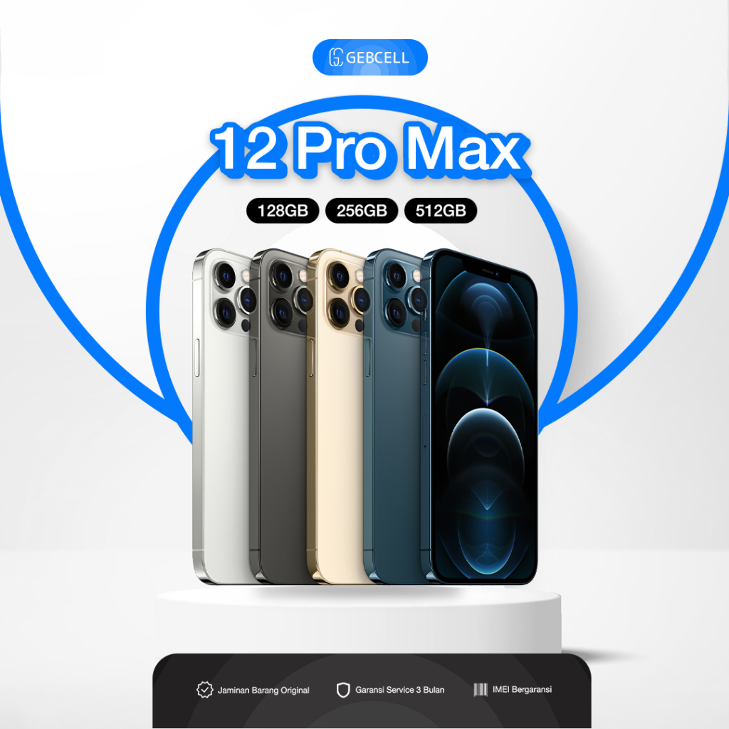 IP 12 PRO MAX SECOND ORIGINAL 128GB 256GB 512GB NO MINUUS MULUSS