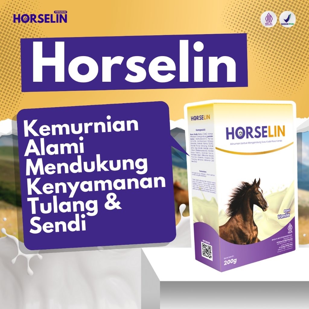 

HORSELIN Susu Kuda Untuk Nyeri Akut Sendi Tulang Otot Saraf | Susu Kuda Sumbawa untuk Kesehatan Tulang-Sendi