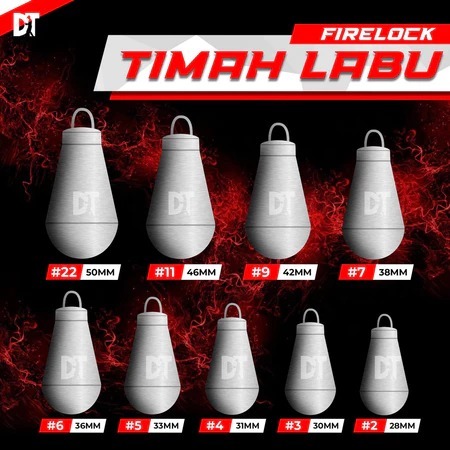 Timah Pancing Labu Pemberat Mancing Per Satuan Ecer Timah Pancing Dasaran Mandas