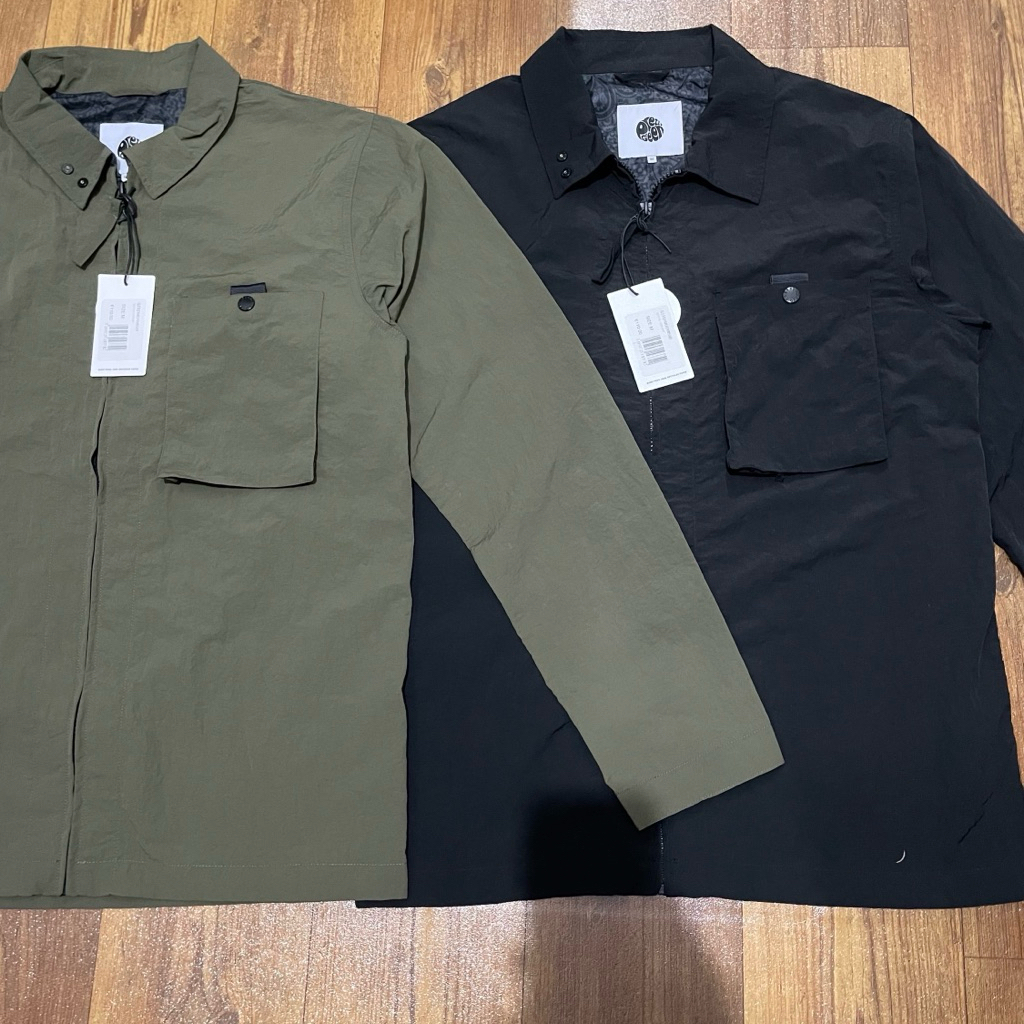 Overshirt Pretty green heaton olive & black