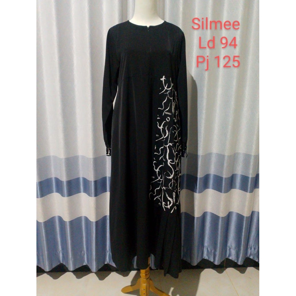 Preloved gamis silmee hitam