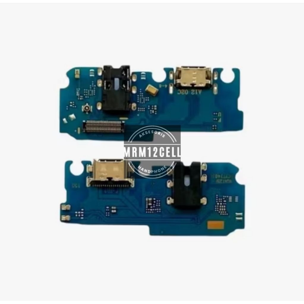 PAPAN PCB KONEKTOR CHARGER SAMSUNG M12 / A12 / A125 / A127 KONEKTOR CAS + MIC + HANDSFREE HP SAMSUNG