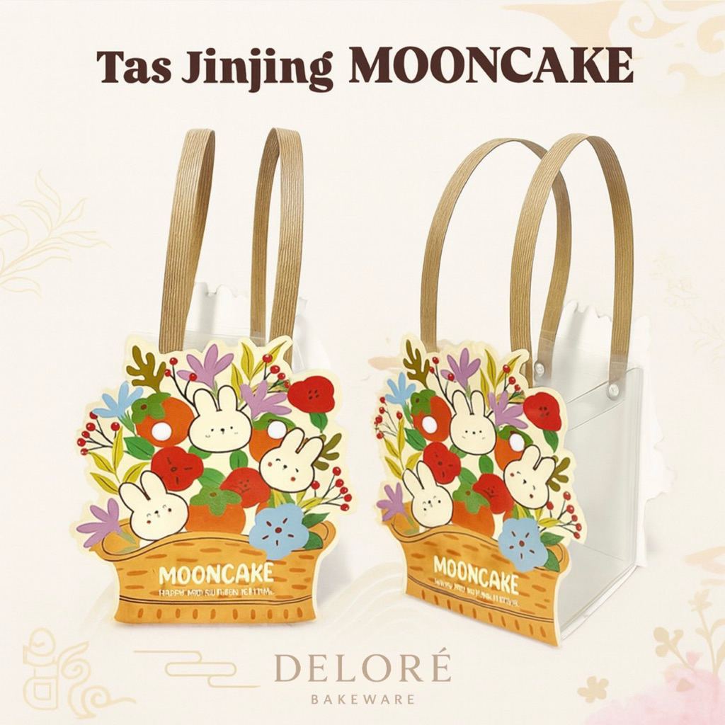 

DELORÉ Tas Jinjing Mooncake / Tas Kue Bulan / Kotak Box Mooncake Mid Autumn Festival