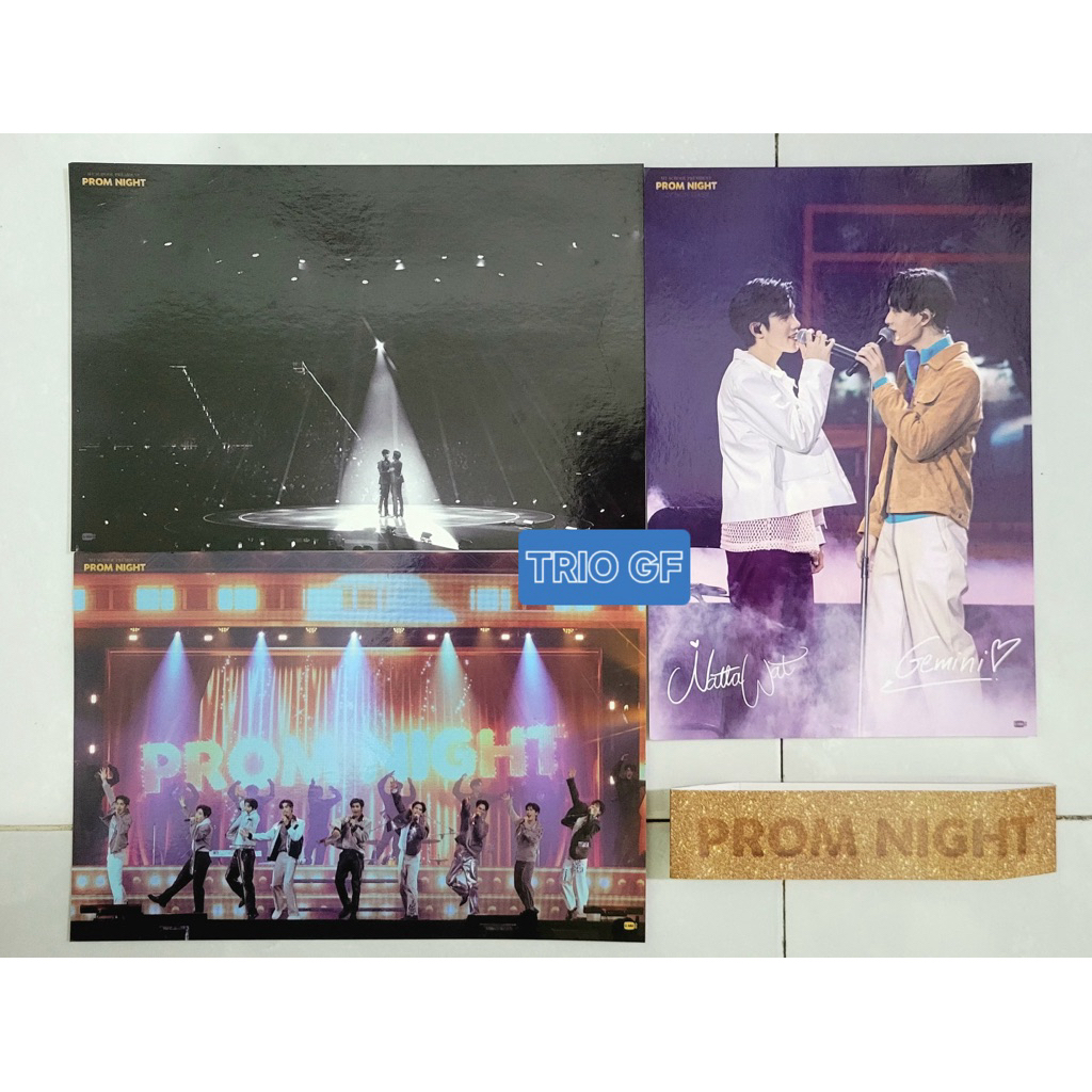 [TAKE ALL] GEMINIFOURTH | POSTCARD DVD BOXSET MY SCHOOL PRESIDENT PROM NIGHT LIVE ON STAGE (3pcs)